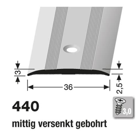 Küberit Übergangsprofil 36 Mm Typ 440 100 Cm Sand F9 Sand F9