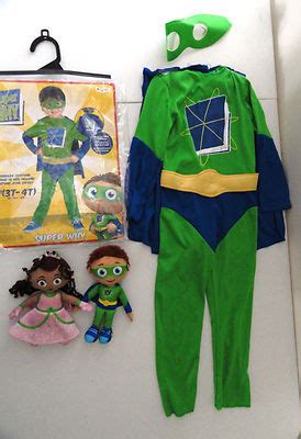 PBS Super Why WHYATT 3T-4T Costume & 8" Princess Presto & Whyatt Plush ...