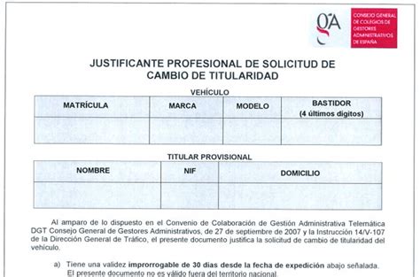 Direcci N General De Trafico Cambio De Titularidad Actualizado