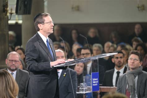 Amid protests, Israeli President Herzog addresses inauguration of new ...