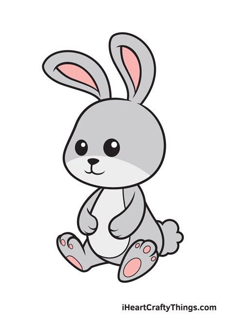bunny drawing   draw  bunny step  step