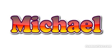 michael logo   design tool  flaming text