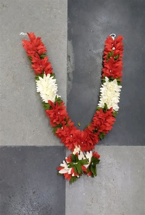 Meter Red White Artificial Flowers Garland At Rs Piece