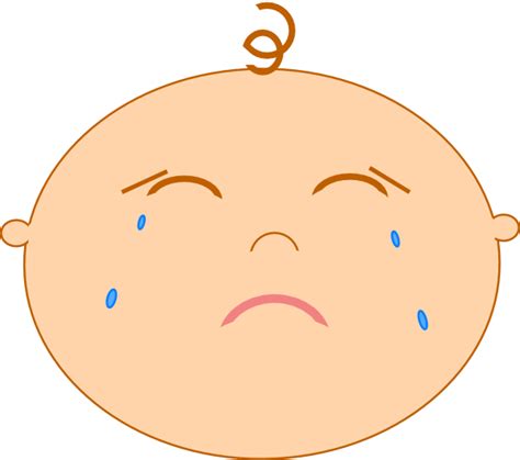 Sad Baby 2 Clip Art at Clker.com - vector clip art online, royalty free ...