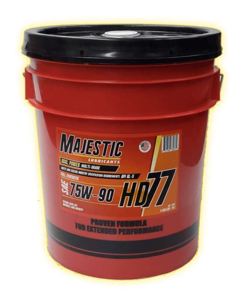 SAE 75W-90 FULL SYNTHETIC GEAR OIL API GL-5 – Majestic