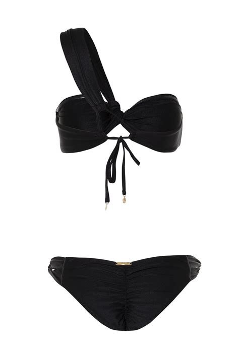 Bikini Bronceador Amelie Negro Oleaje Swimwear