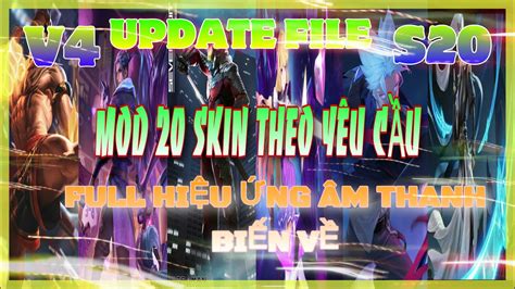 Hướng Dẫn Mod Full Skin Hot pick V4 Liên Quân Full Hiệu Ứng Không Lỗi Mạng Mới Nhất Mùa 20 Ntt