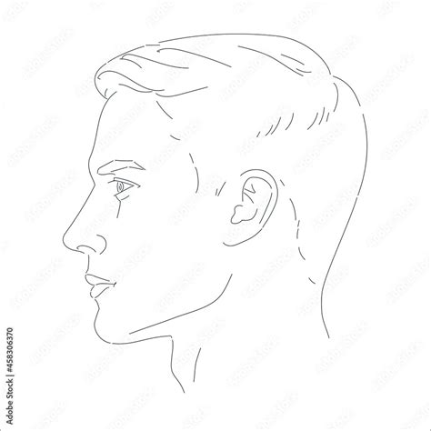 Side Profile Man Drawing