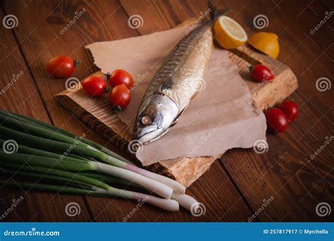 Hot Smoked Mackerel On The Table In The Kitchen Stock Image Image Of Cuisine Nutrition