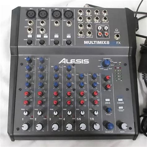 Used Alesis MultiMix 8 FX USB 8 Channel Unpowered Mixer Guitar Center