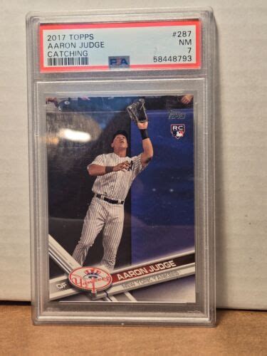 Topps New York Yankees Aaron Judge Catching Rookie Card Rc