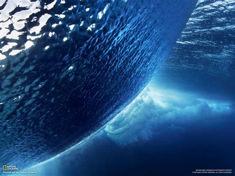 Water Wave Underwater Waves National Geographic Blue Hd Wallpaper