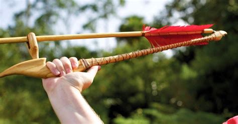 Atlatl A New World Version Of A Spear Throwing Device Used By The