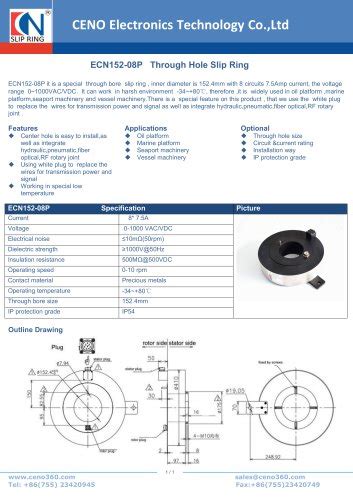 Ceno Through Hole Slip Ring Ecn P Ceno Electronics Technology Co