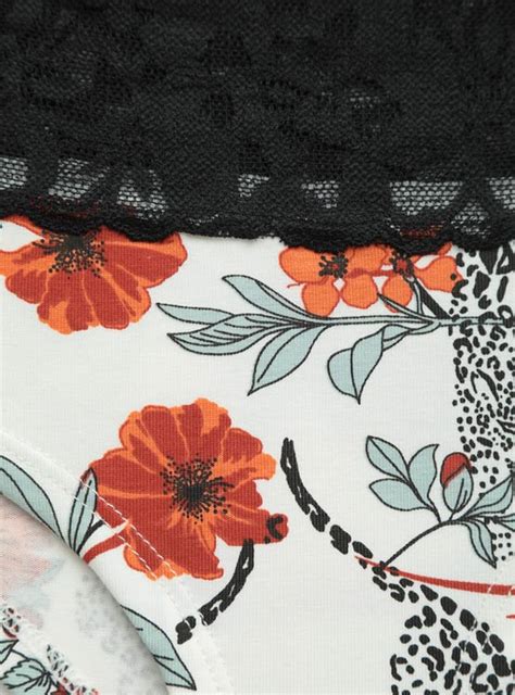 CALZÓN MUJER INDEX VERDE LEOPARDO TT PINK HOT ENCAJE