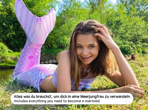 Meerjungfrau Schwimm Flosse mit Bikini für Kinder Meerjungfrau Aqua