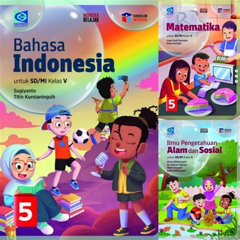 Jual BUKU PAKET KURIKULUM MERDEKA UNTUK SD MI KELAS 5 PENERBIT GRAFINDO