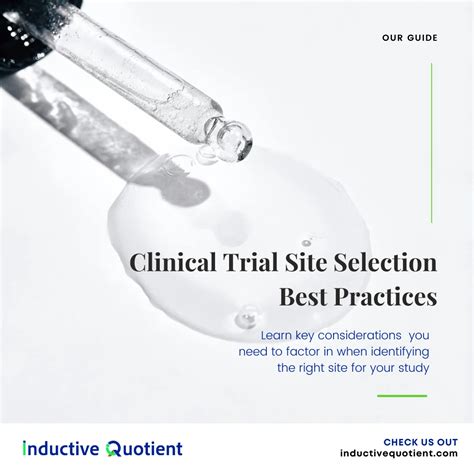 practices  clinical trial site selection inductive quotient
