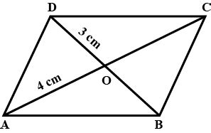 In The Given Figure ABCD Is A Rhombus AO 4cm And DO 3cm Then