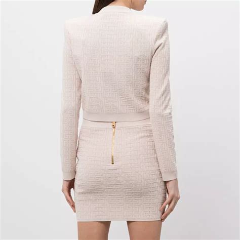 Jual Balmain Pb Labyrinth Knit Cardigan Nude Original Zalora Indonesia