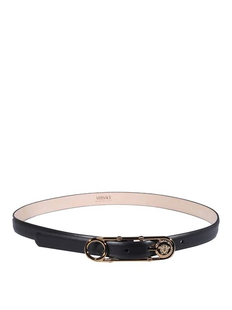 Belts Versace - Leather belt - 1004792DV3T1B00V | Shop online at iKRIX