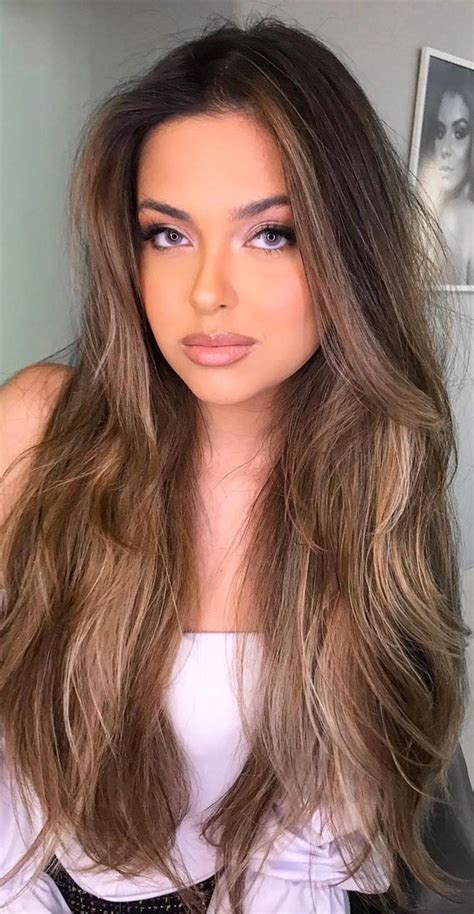 30 Cute Ways To Wear Brown Hair This Autumn 2021 Cappuccino Sand Hair