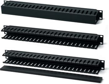 CM-1U-PL-COV Кабельный организатор с пластиковыми кольцами и крышкой ...