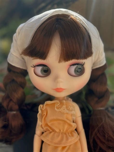 Nude Blythe Doll From Factory 12 Jointed Body Glossy Face White Skin Brown Hair EBay