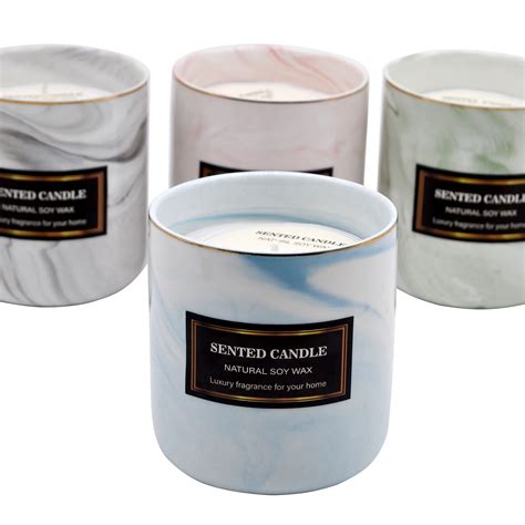 Rose And Oud Luxury Marble Harvest Moon Scented Ceramic Candles Buy