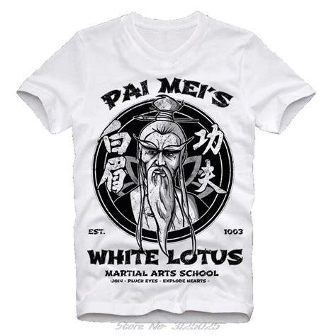 Newest Cotton Design 3d Tee Shirts Pai Meis White Lotus Kill Bill