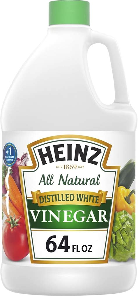 Heinz Helt Naturlig Destillerad Vit Vinäger För Rengöring Packning Och Matlagning 189 Liter