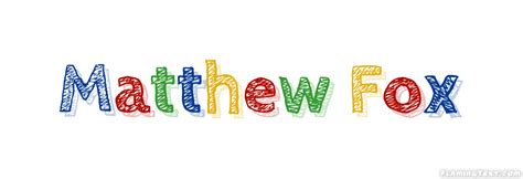 Matthew Fox Logo Free Name Design Tool From Flaming Text