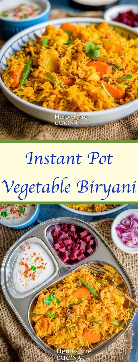 Instant Pot Vegetable Biryani Quick And Delicious