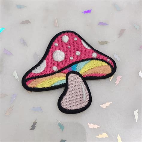 Magic Mushroom Patch Embroidered Patches Wildflower Co