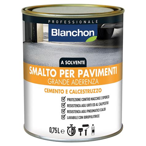 SMALTO PAVIMENTI BLANCHON SOLVENTE 0 75l MATTONE 12 m² CON 1 l PRONTO USO