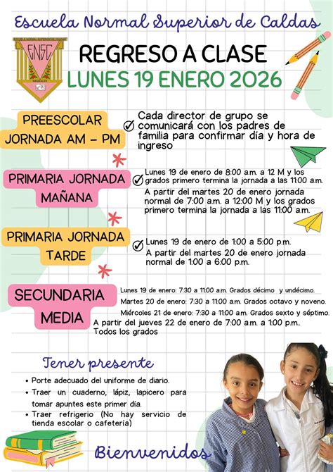 Escuela - Bienvenidos a un nuevo año escolar 2026. Compartimos las