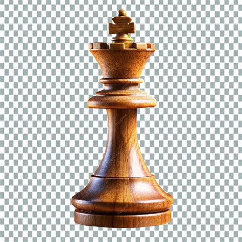 Premium Psd Golden King Chess Piece Isolated On Transparent Background