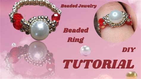 Simple Beaded Rings Tutorial How To Make Ring With Beads Diy Simple