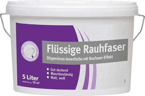 Baufan Flüssige Raufaser Rauhfaser 10l Amazon de Baumarkt