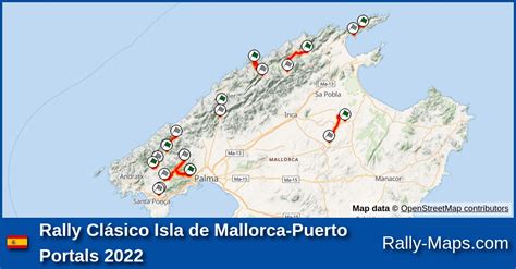 Streckenverlauf Rally Cl Sico Isla De Mallorca Puerto Portals