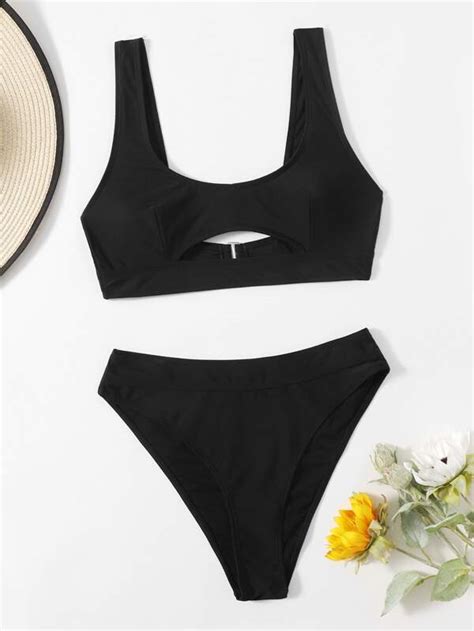 Cut Out High Waisted Bikini Swimsuit Shein Usa