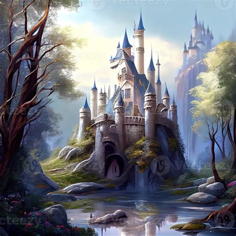 Fairy Tale Magical Castle 22419047 Stock Photo At Vecteezy