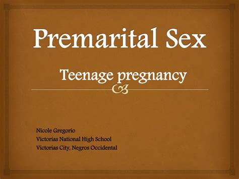 Premarital Sex Pdf