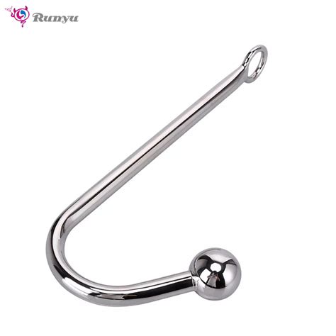 Rope Bondage Gear Metal Stainless Steel Anal Hook With Ball For Men Sex Toys Adult Toys And