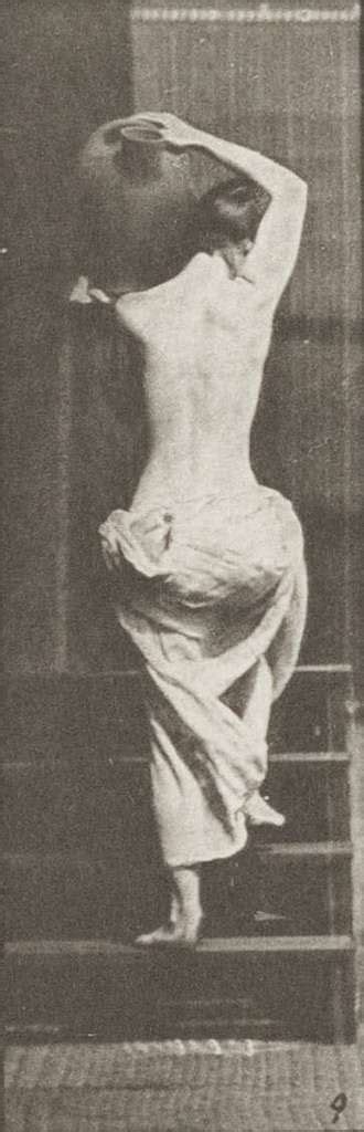 Semi Nude Woman Turning And Ascending Stairs Holding A Water Jar On Her Left Shoulder Rbm