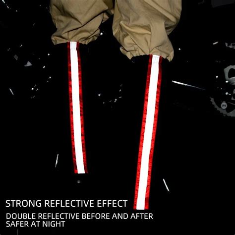 Motorcycle Rain Boots Waterproof shoes with Night Safety Driving Reflective Strips - Emotoer