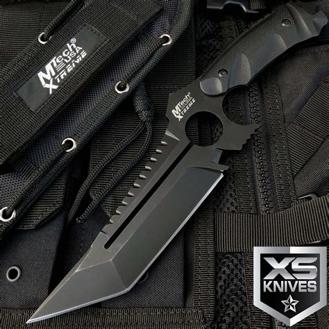 11 Mtech Black Tanto Fixed Blade Combat Full Tang Tactical Dagger