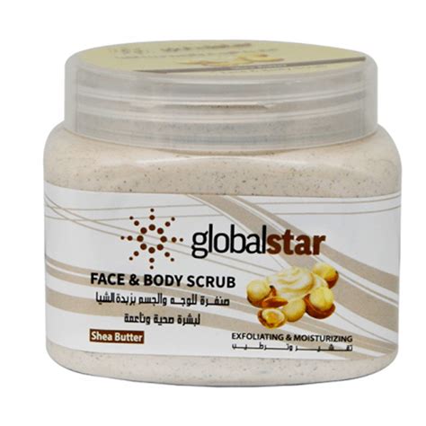 Globalstar Shea Butter Face And Body Scrub 500ml