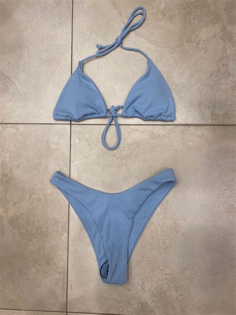 Never Worn Sky Blue Bikini Set On Carousell