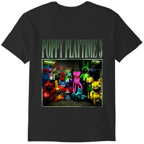 Poppy Playtime Chapter 3 Shirt Characters Smiling Critters Catnap